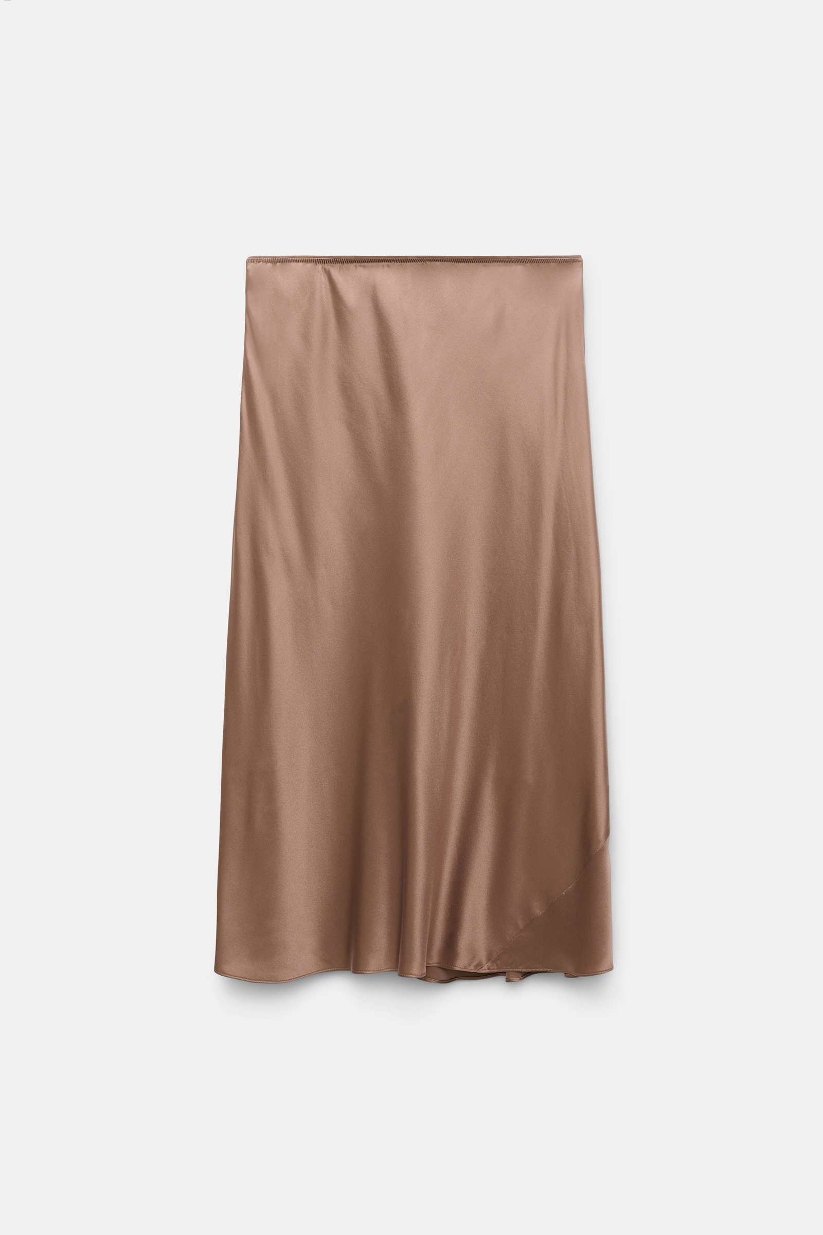 Dorothee Schumacher Rock aus Seidencharmeuse burnt tan