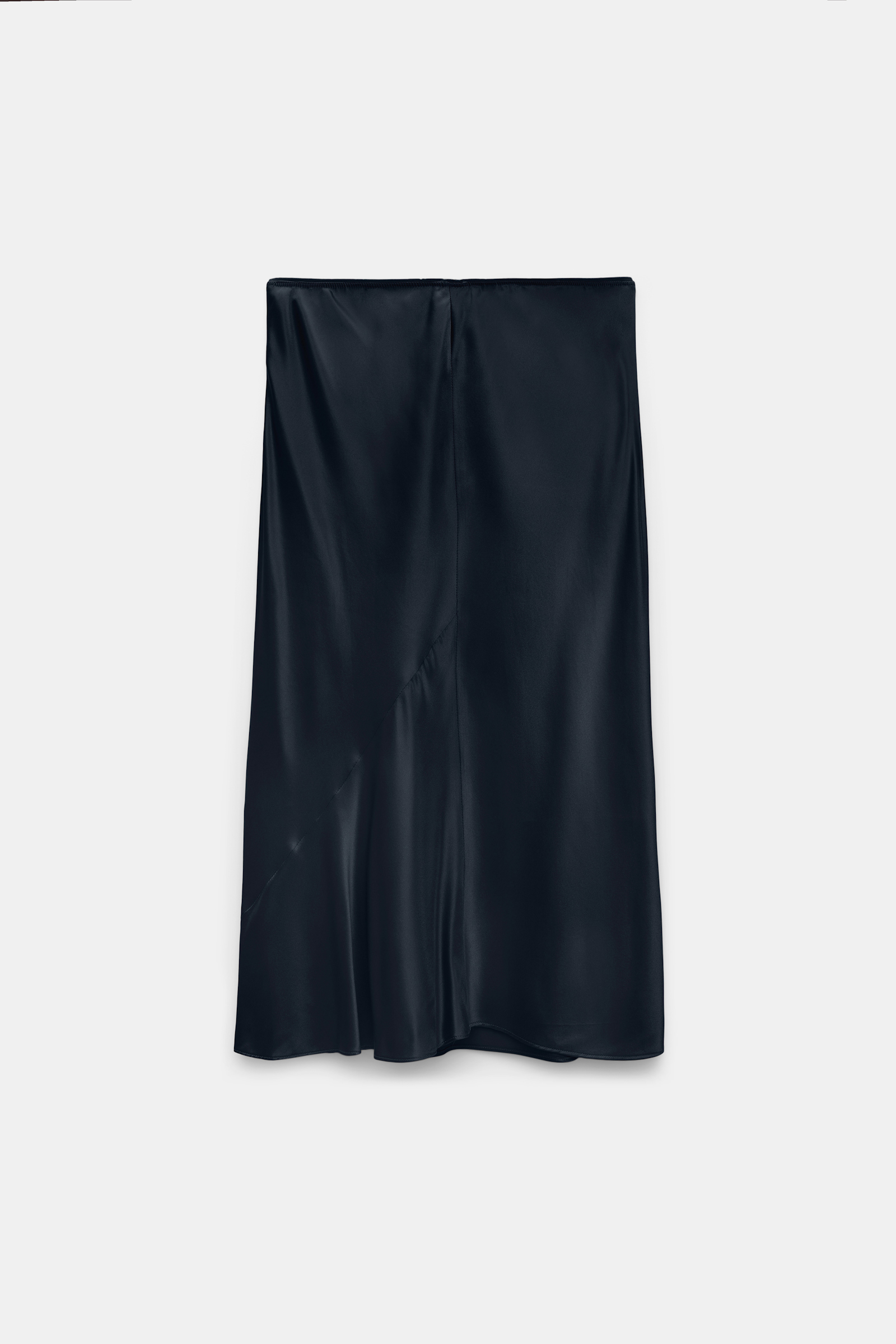 Dorothee Schumacher Silk charmeuse skirt dark navy