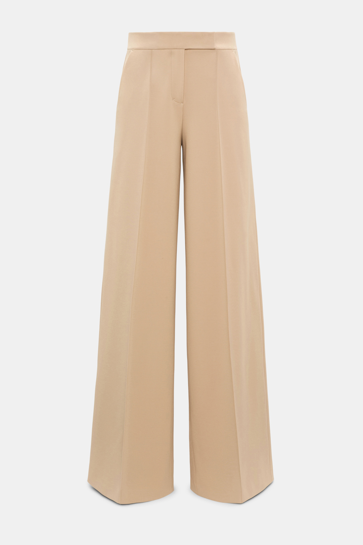 Dorothee Schumacher Hose aus Punto Milano mit weitem Bein tender beige