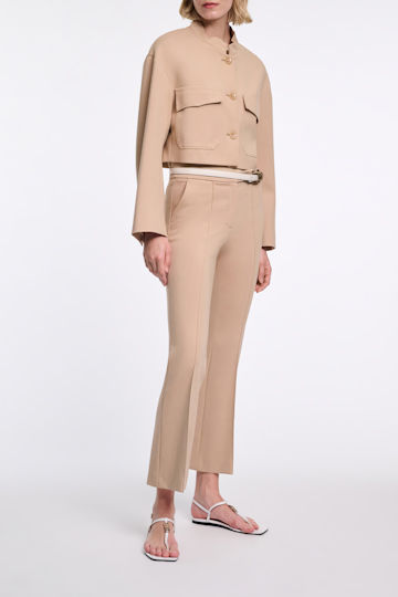 Dorothee Schumacher Verkürztes Jacket aus Punto Milano tender beige