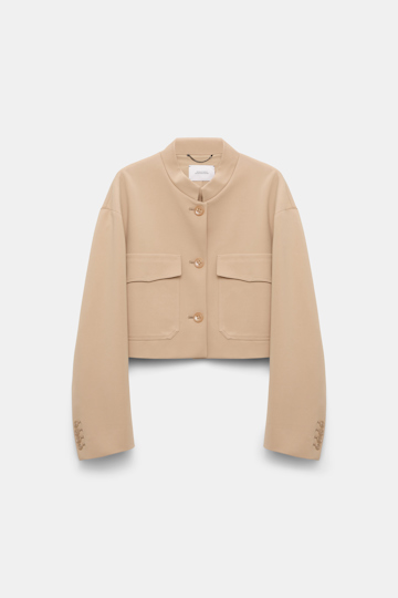 Dorothee Schumacher Verkürztes Jacket aus Punto Milano tender beige