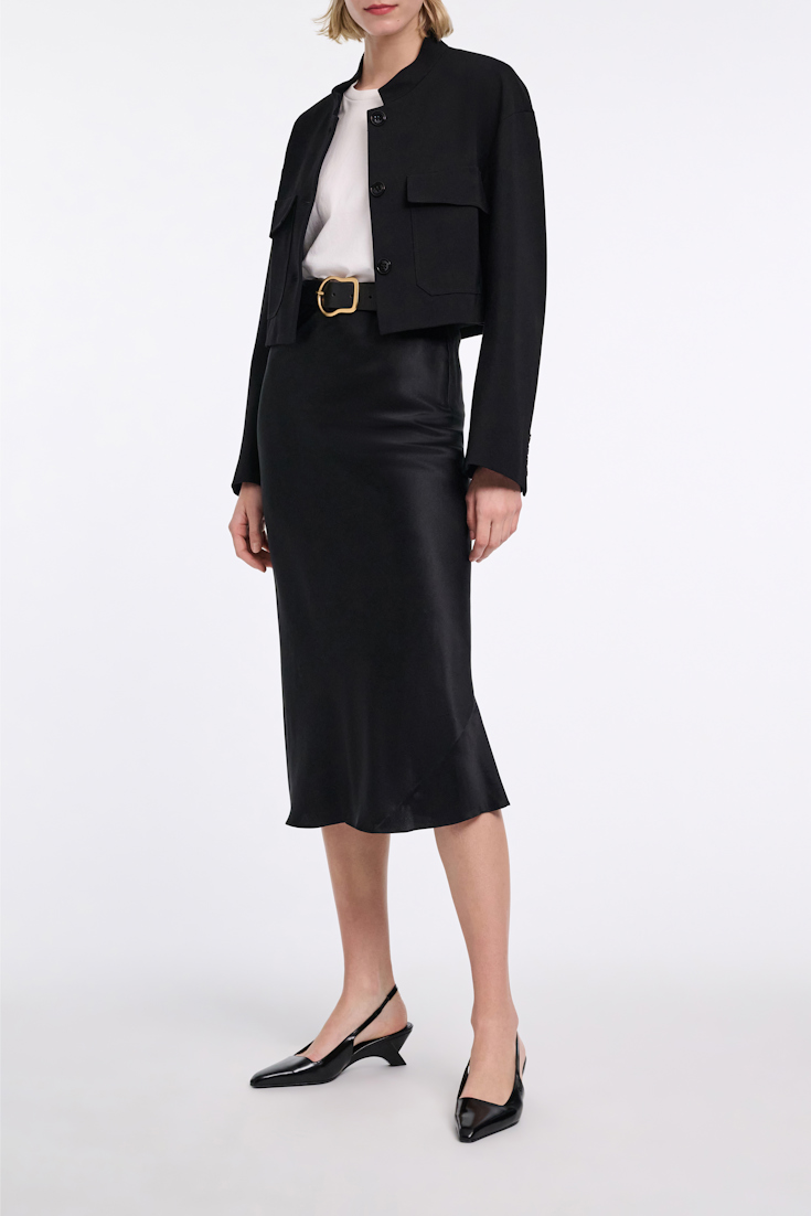 Dorothee Schumacher Verkürztes Jacket aus Punto Milano pure black