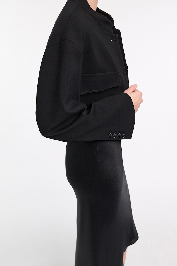 Dorothee Schumacher Verkürztes Jacket aus Punto Milano pure black