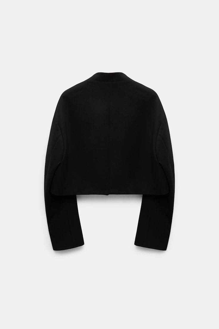 Dorothee Schumacher Verkürztes Jacket aus Punto Milano pure black