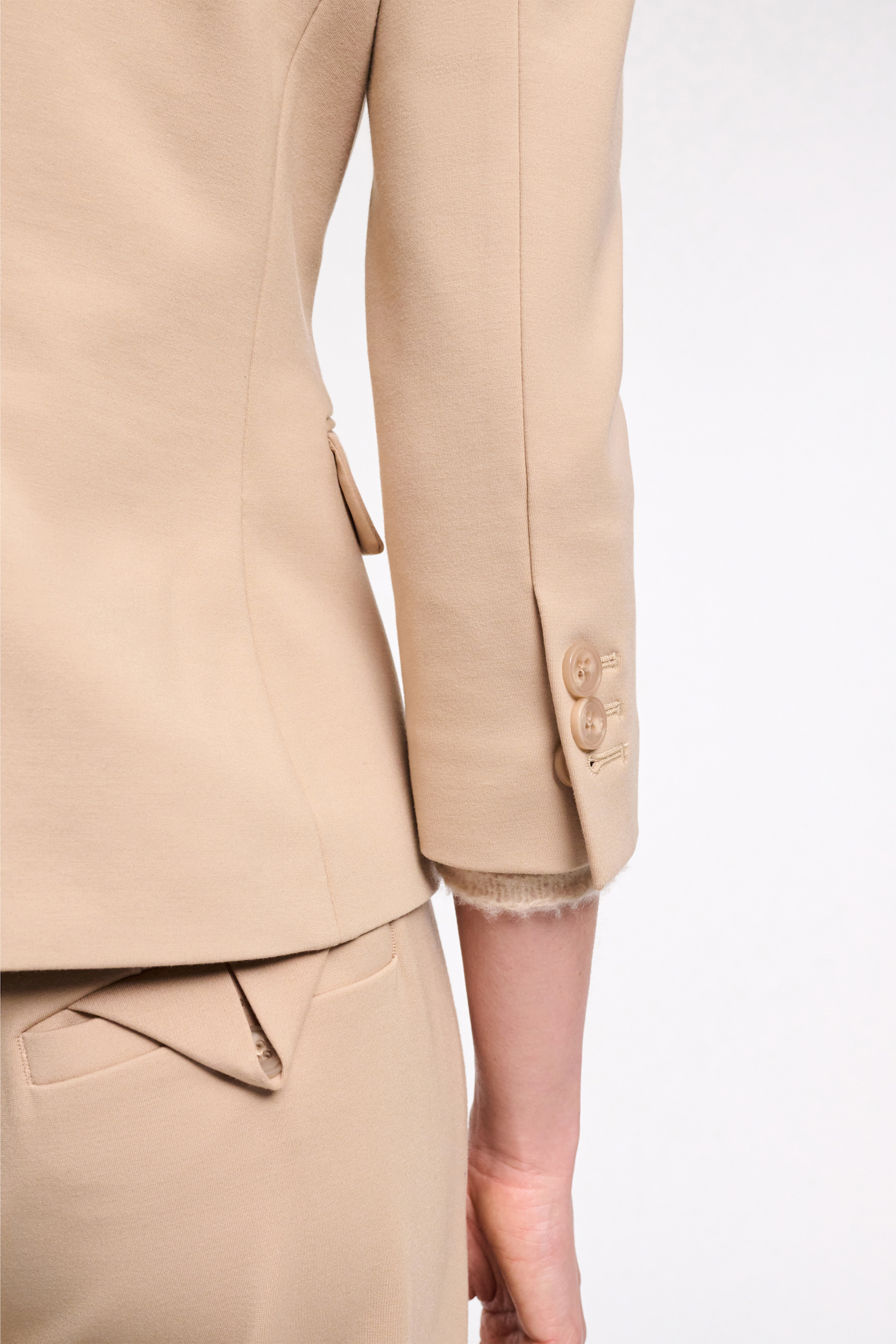 Dorothee Schumacher Mini blazer in Punto Milano tender beige
