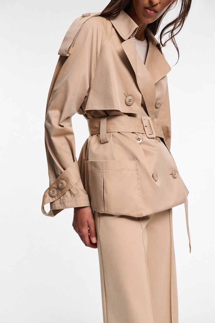 Dorothee Schumacher Zweireihiger Trenchcoat mit variabler Länge trench