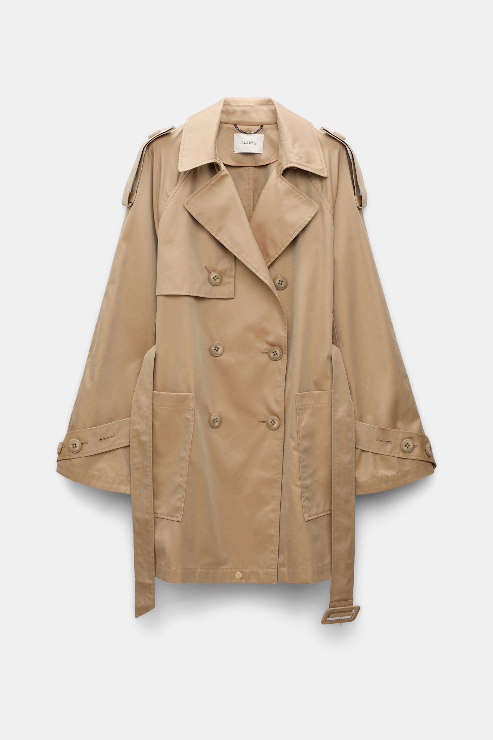 Dorothee Schumacher Zweireihiger Trenchcoat mit variabler Länge trench