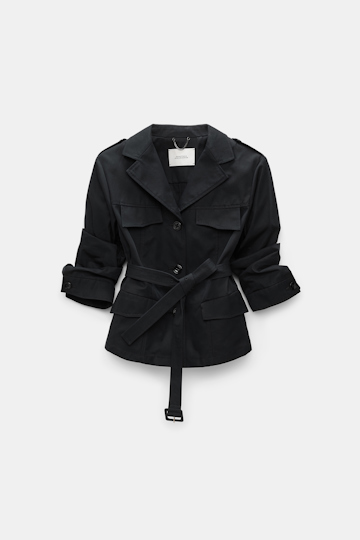 Dorothee Schumacher Trench coat-blazer hybrid pure black