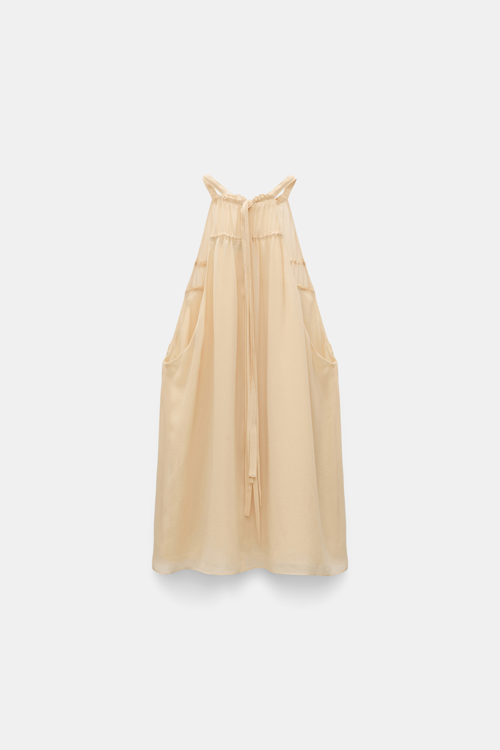 Dorothee Schumacher Neckholder-Top aus Seiden-Georgette soft sand