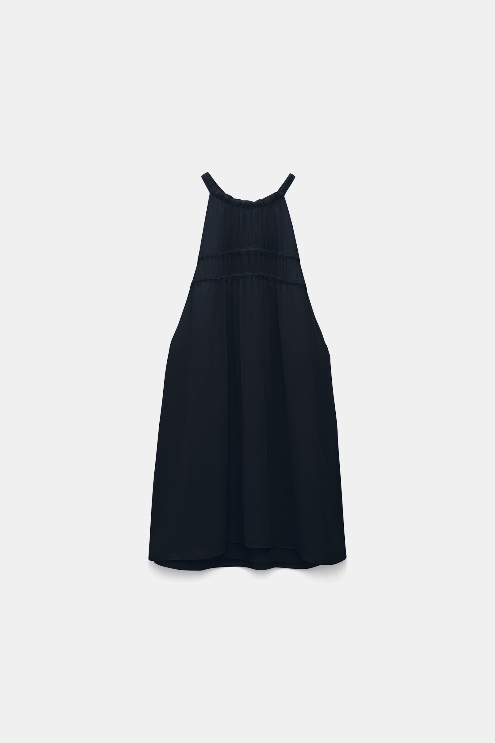 Dorothee Schumacher Neckholder-Top aus Seiden-Georgette dark navy