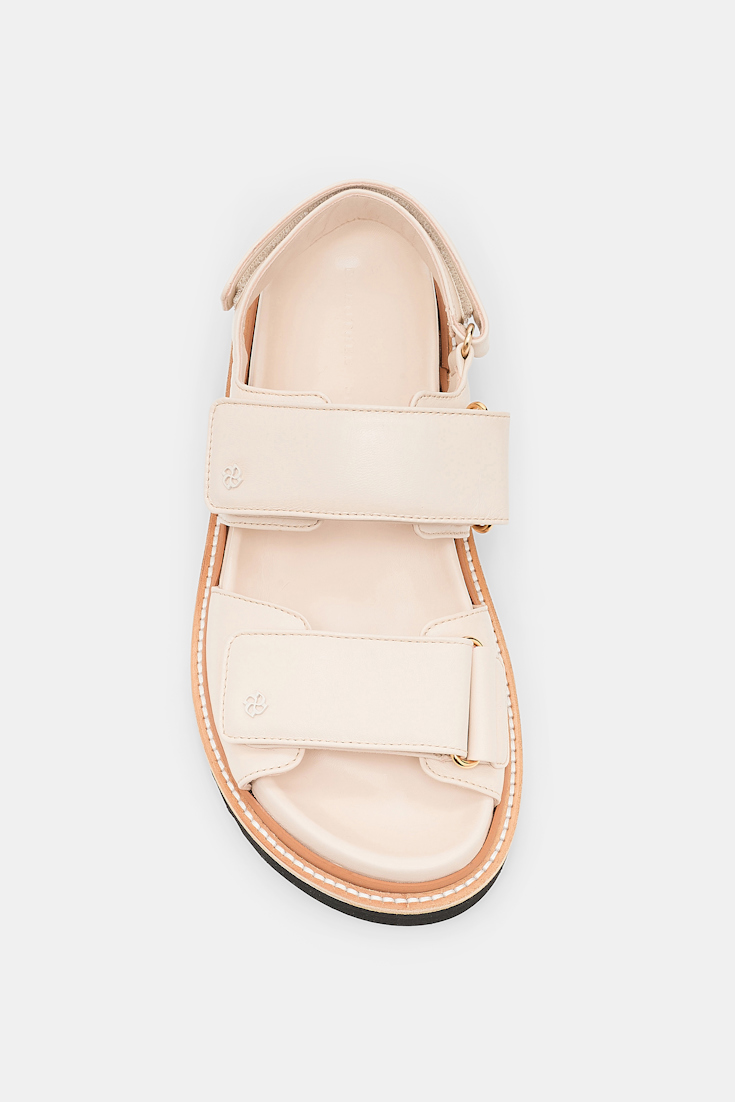 Dorothee Schumacher Sandale mit Klettverschluss ivory