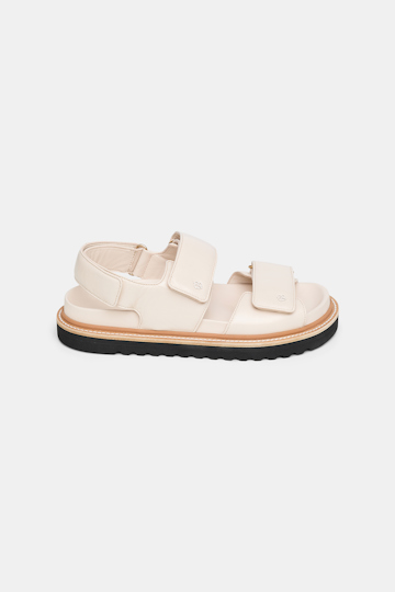 Dorothee Schumacher Sandale mit Klettverschluss ivory