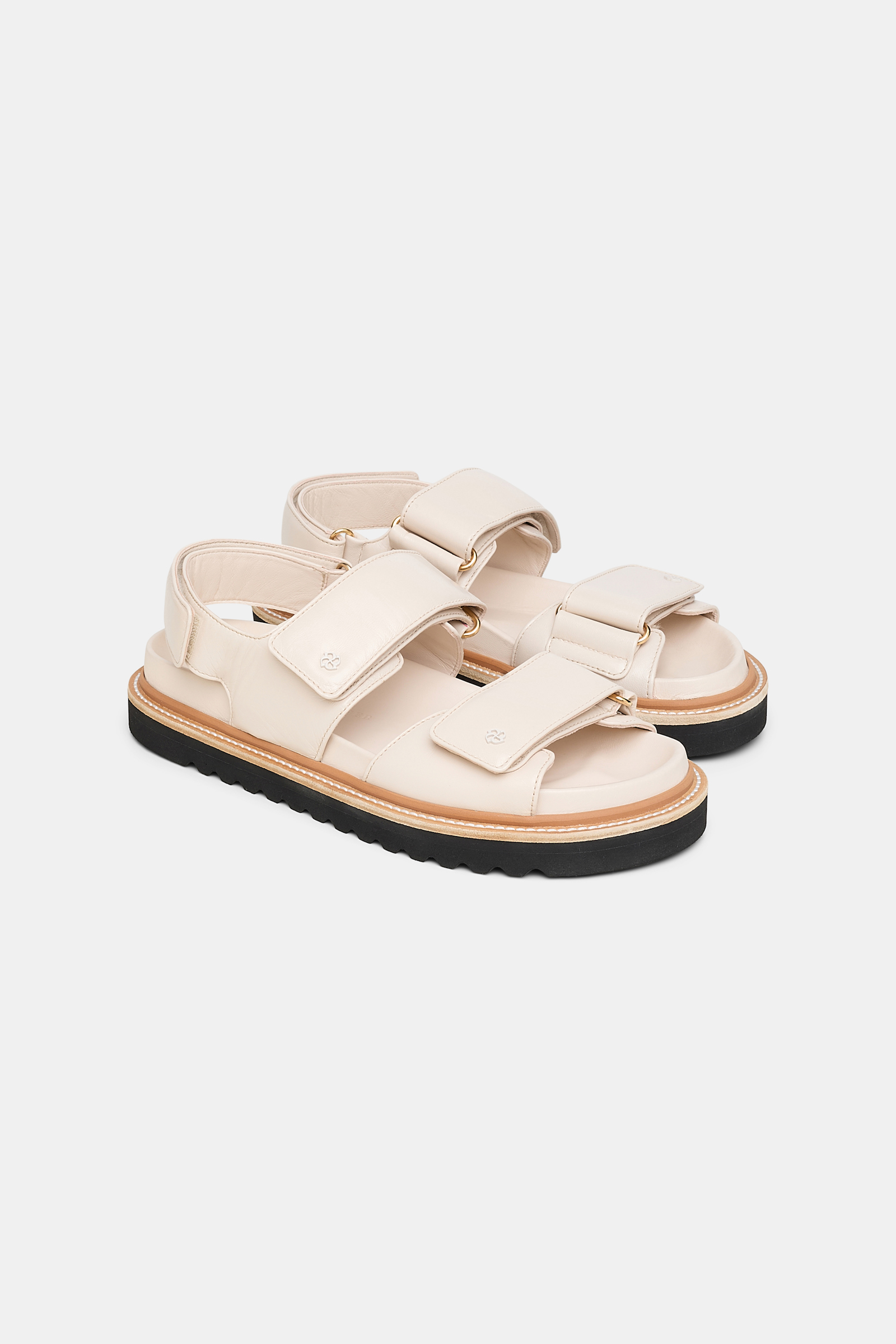 Dorothee Schumacher Sandale mit Klettverschluss ivory