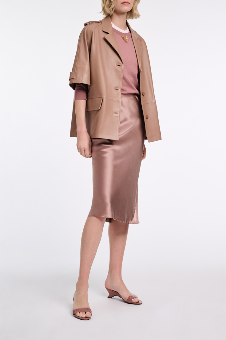 Dorothee Schumacher Shiny Mule Wedges copper