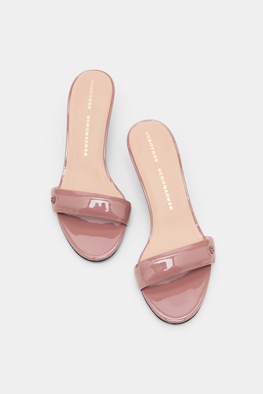 Dorothee Schumacher Shiny Mule Wedges copper