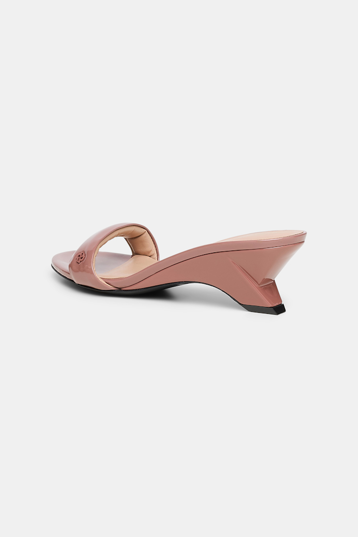 Dorothee Schumacher Shiny Mule Wedges copper