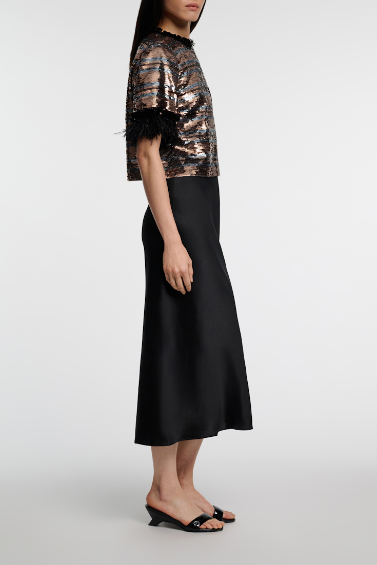 Dorothee Schumacher Shiny Mule Wedges pure black