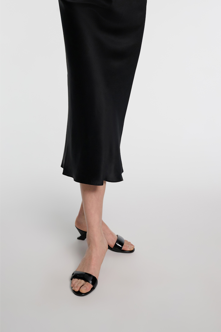 Dorothee Schumacher Shiny Mule Wedges pure black