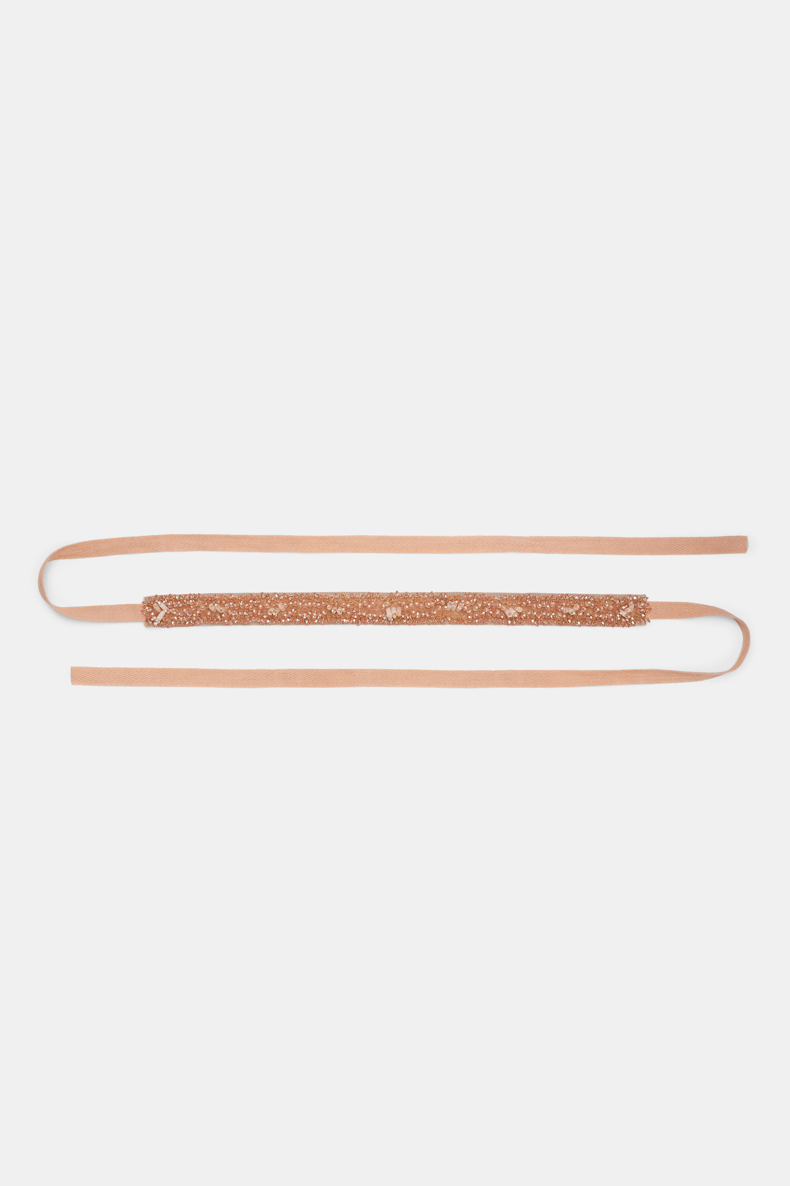 Dorothee Schumacher Von Hand bestickter Bindegürtel burnt brown