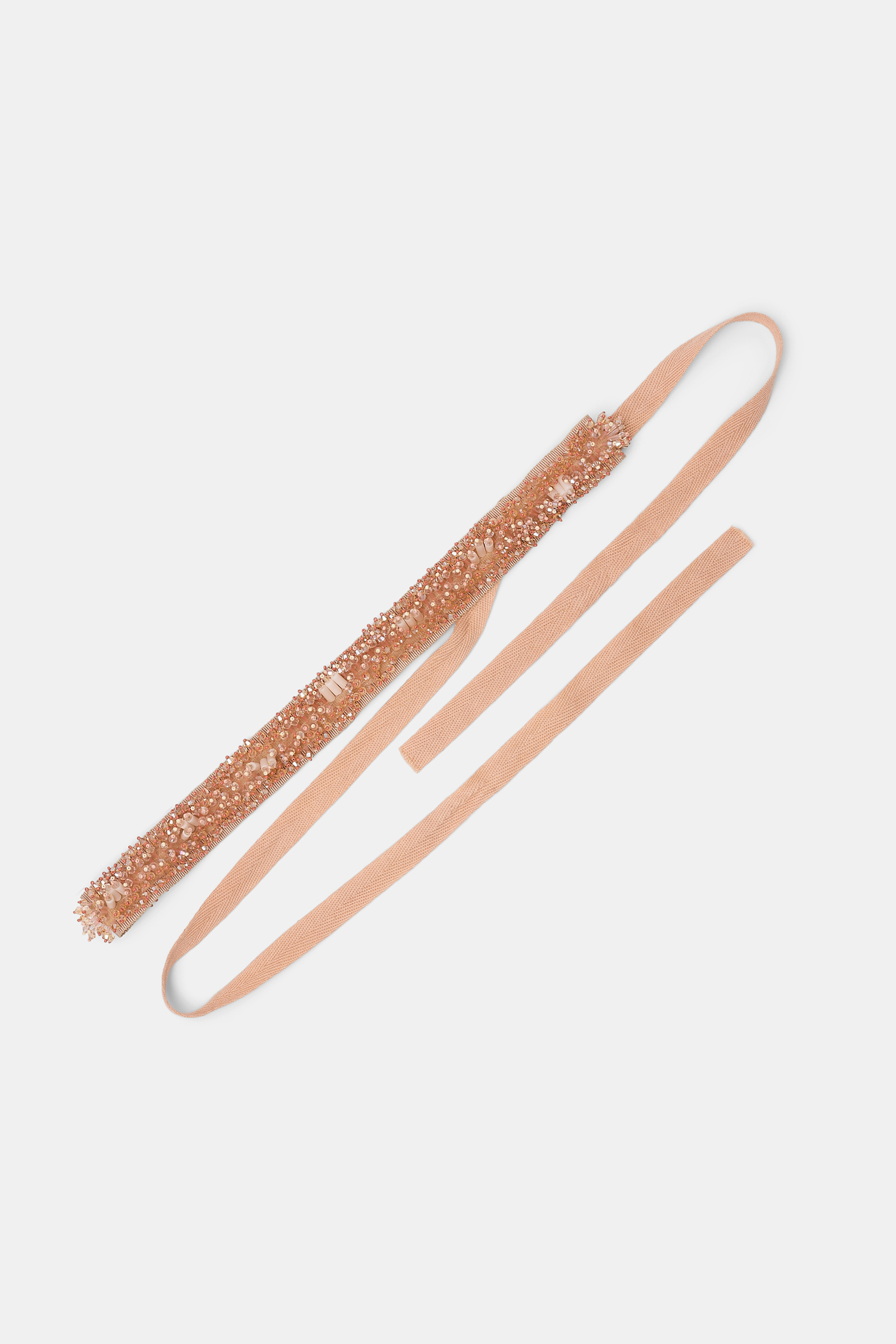Dorothee Schumacher Von Hand bestickter Bindegürtel burnt brown