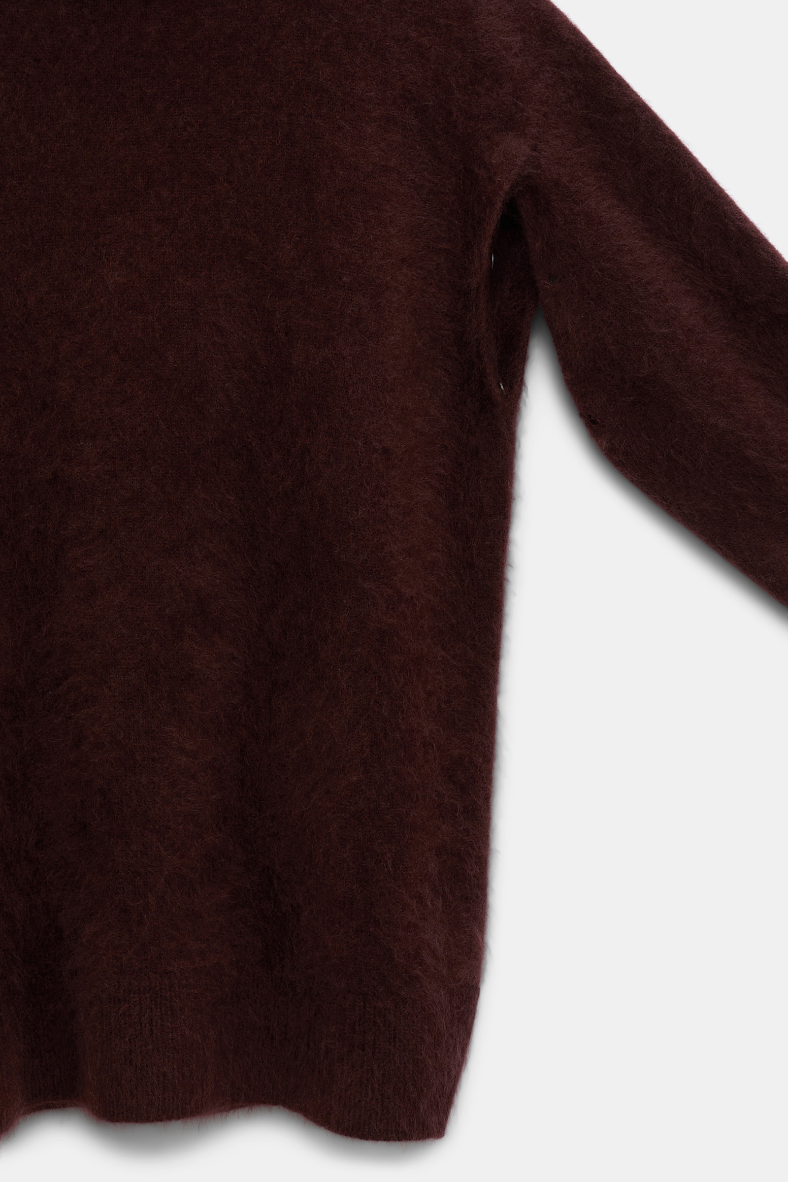 Dorothee Schumacher Virgin Merino-cashmere turtleneck pullover dark chocolate