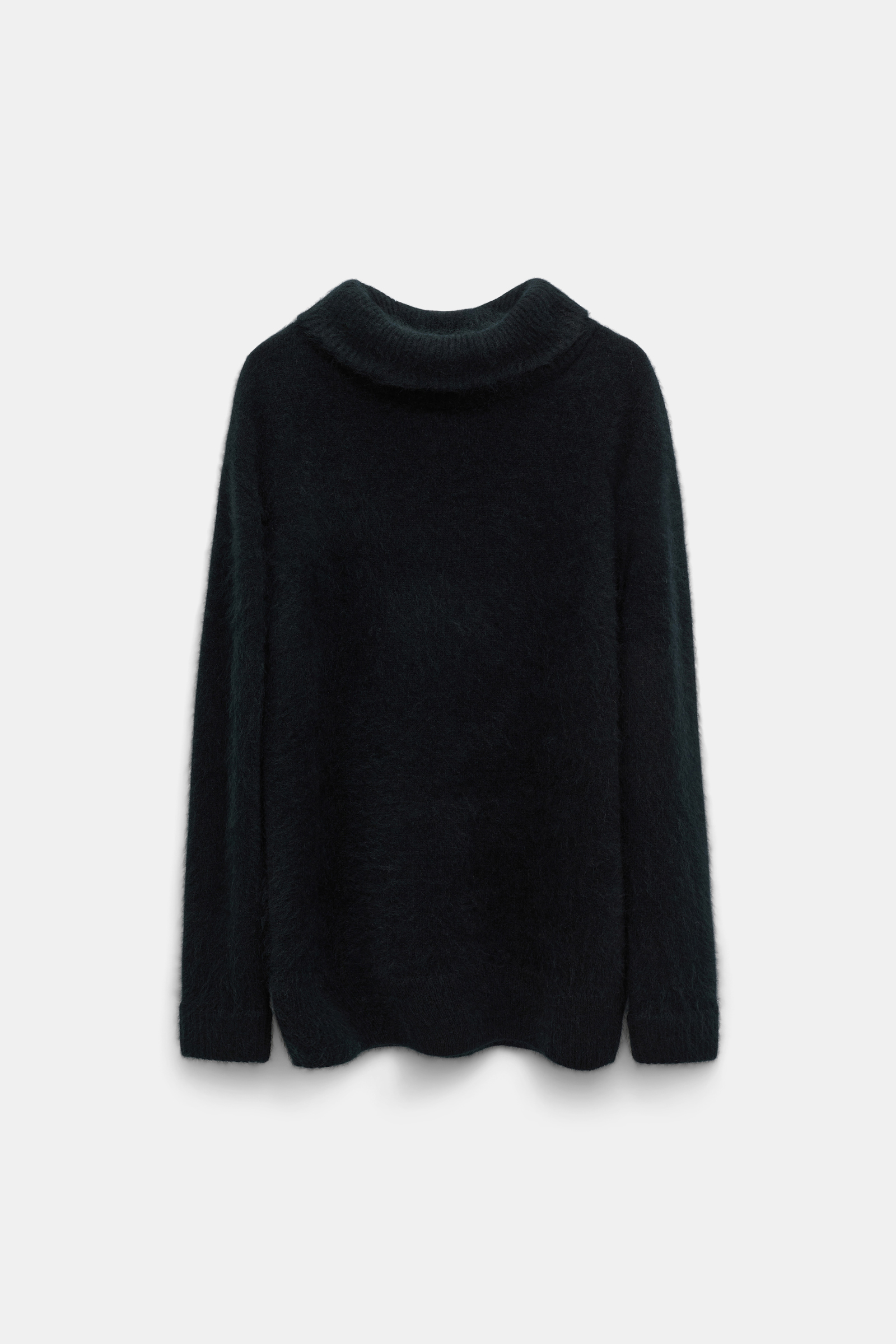 Dorothee Schumacher Virgin Merino-cashmere turtleneck pullover pure black