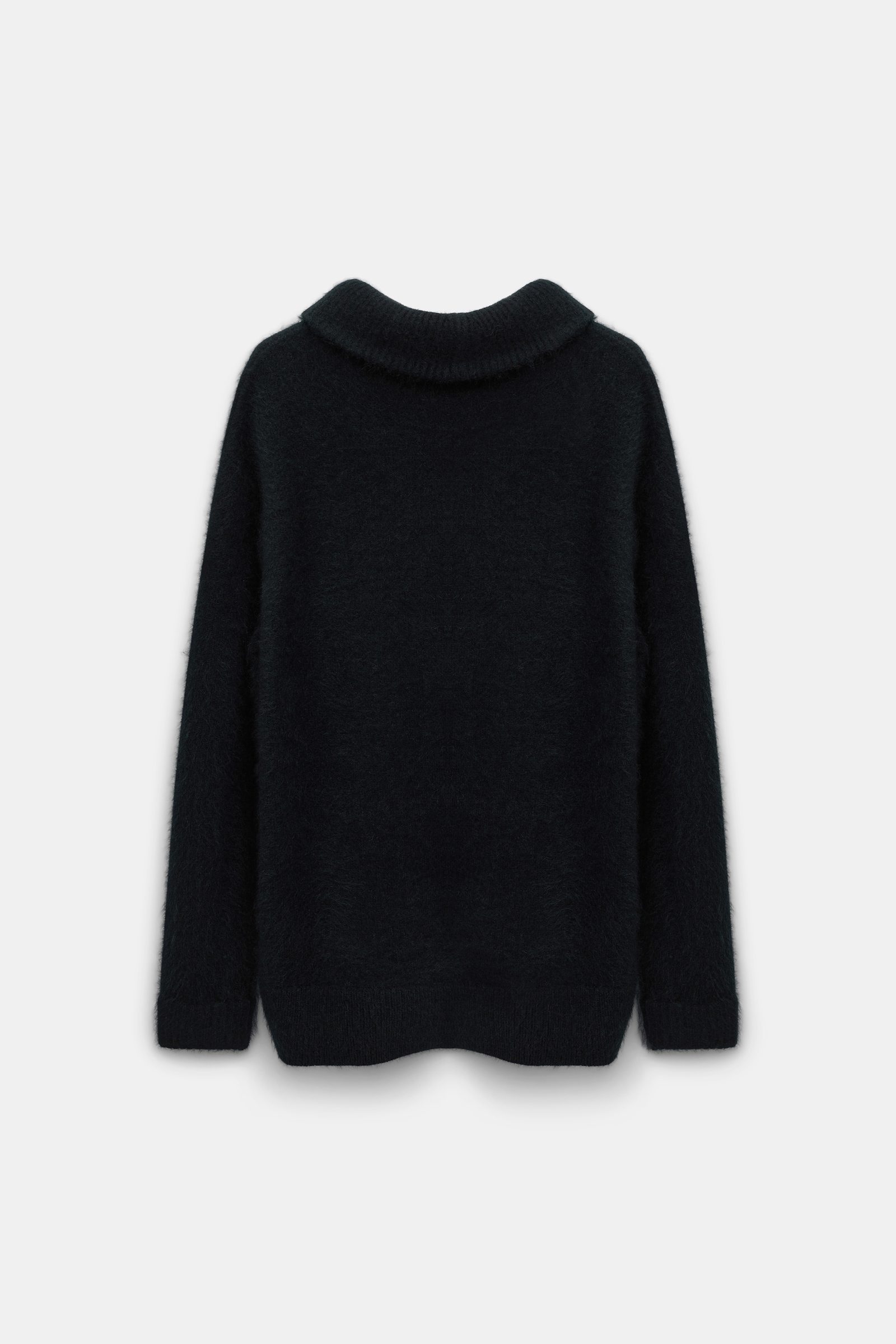 Dorothee Schumacher Virgin Merino-cashmere turtleneck pullover pure black