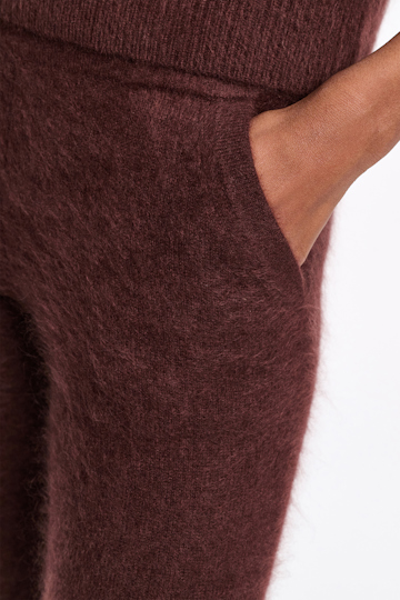 Dorothee Schumacher Virgin Merino-cashmere pants dark chocolate