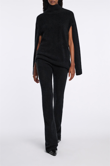 Dorothee Schumacher Virgin Merino-cashmere pants pure black