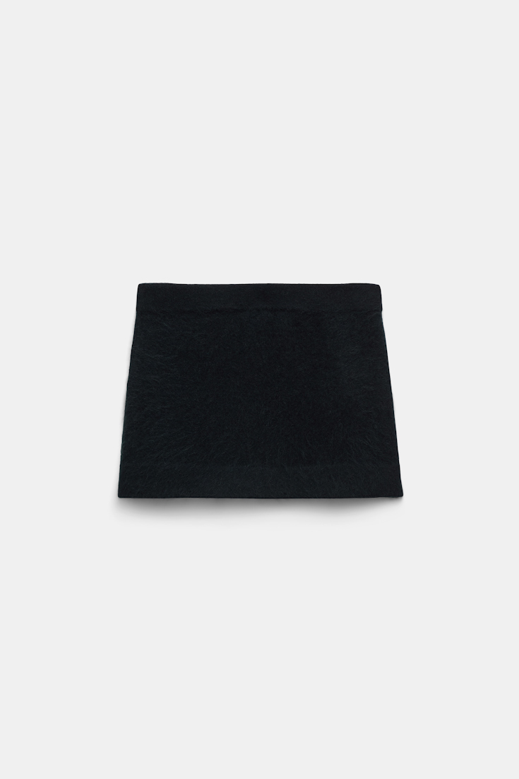 Dorothee Schumacher Virgin Merino-cashmere mini-skirt pure black