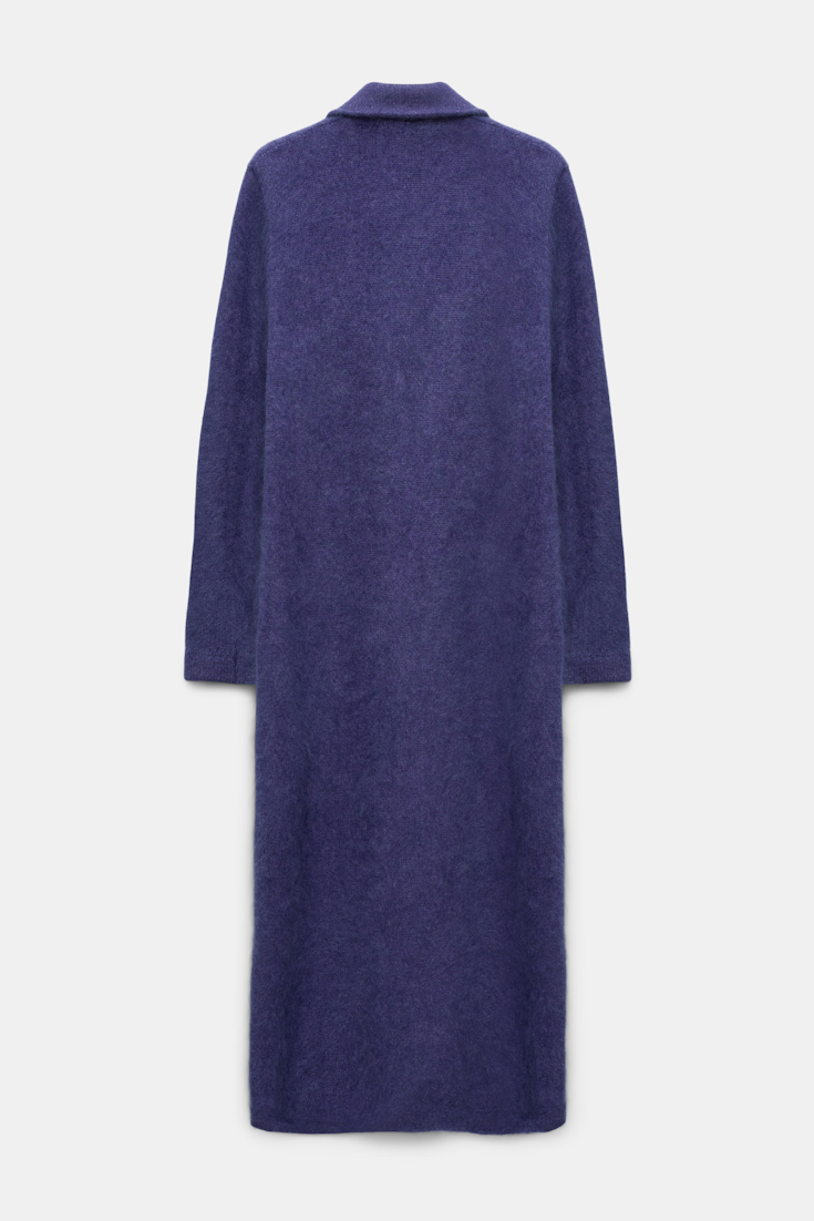 Dorothee Schumacher Fluffy Mantel aus Merino und Kaschmir lavendel night