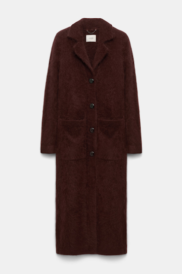 Dorothee Schumacher Virgin Merino-cashmere coat dark chocolate