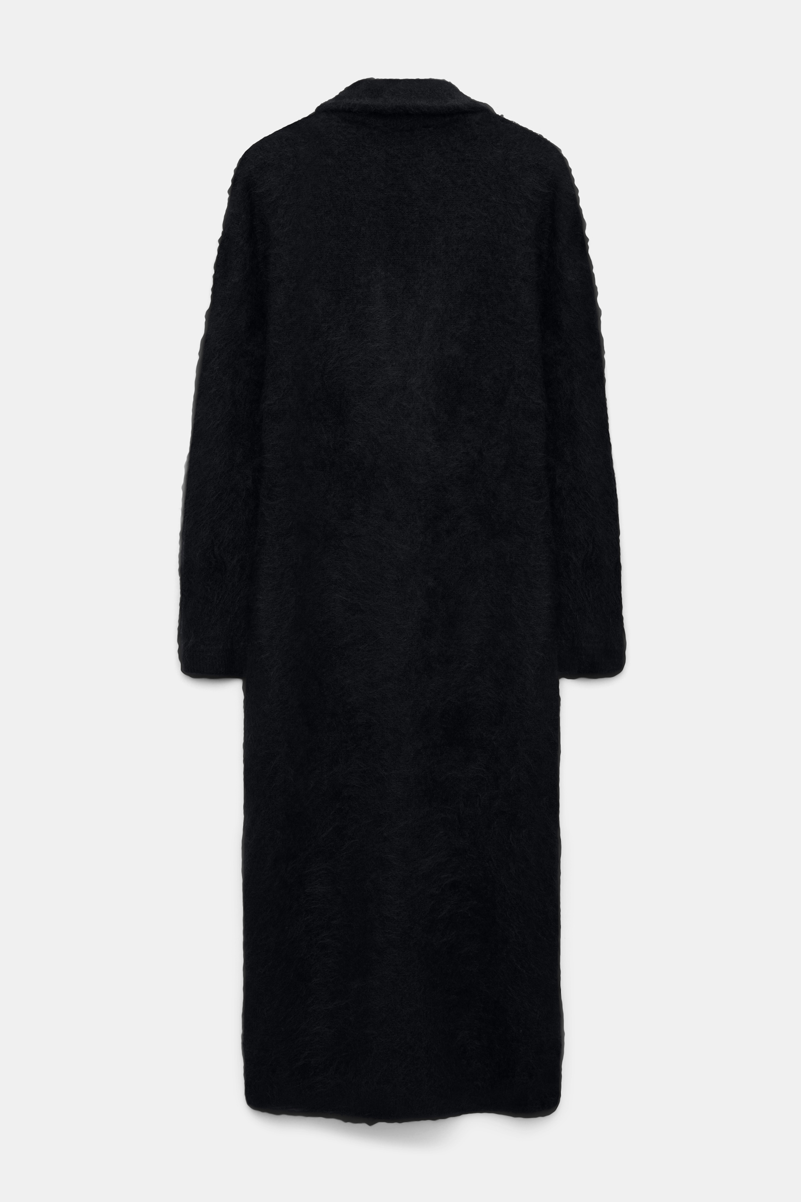 Dorothee Schumacher Fluffy Mantel aus Merino und Kaschmir pure black