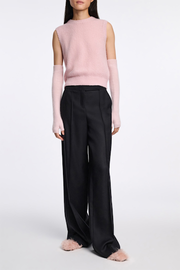 Dorothee Schumacher Virgin Merino-cashmere arm-warmers candy rose
