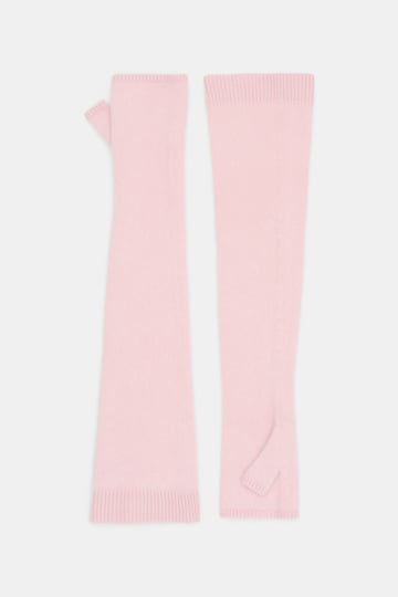Dorothee Schumacher Virgin Merino-cashmere arm-warmers candy rose