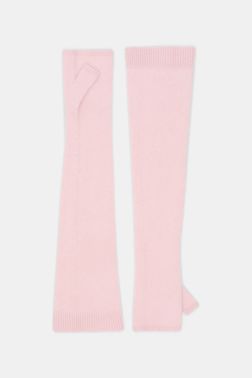Dorothee Schumacher Virgin Merino-cashmere arm-warmers candy rose