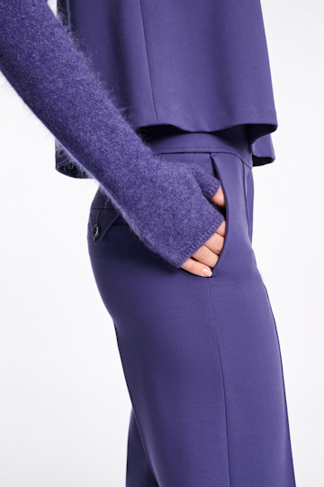 Dorothee Schumacher Virgin Merino-cashmere arm-warmers lavendel night