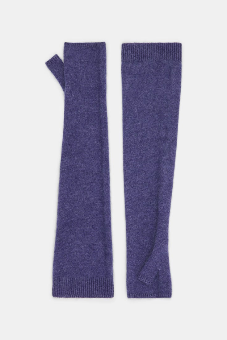 Dorothee Schumacher Fluffy Handschuhe aus Merino und Kaschmir lavendel night