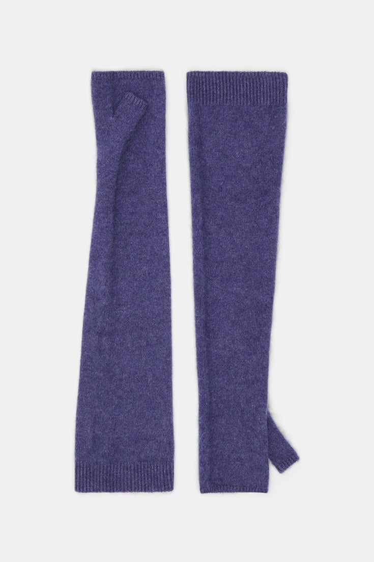 Dorothee Schumacher Fluffy Handschuhe aus Merino und Kaschmir lavendel night