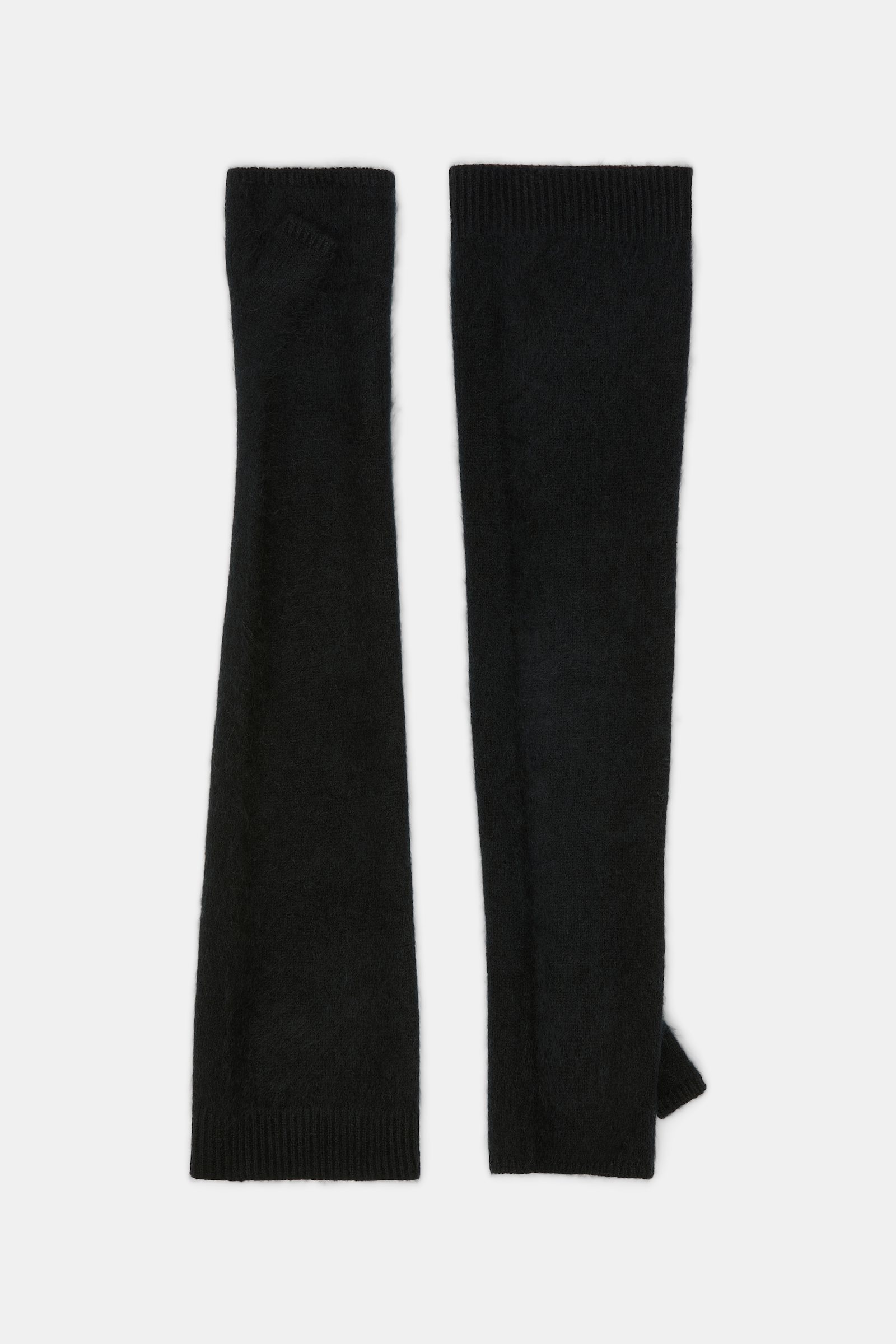 Dorothee Schumacher Virgin Merino-cashmere arm-warmers pure black
