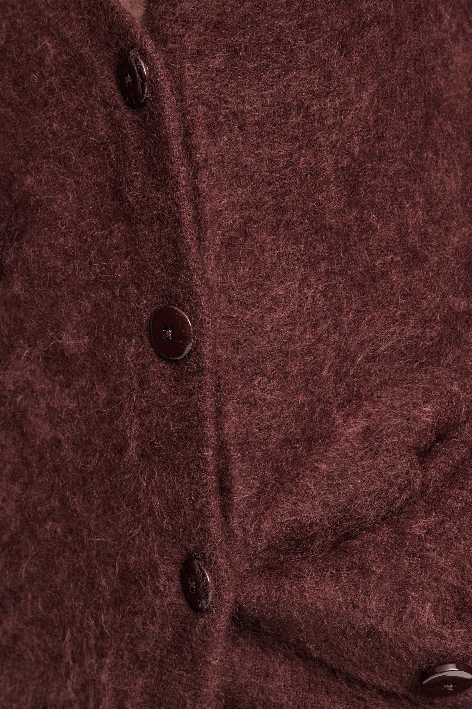 Dorothee Schumacher Virgin Merino-cashmere V-neck cardigan dark chocolate