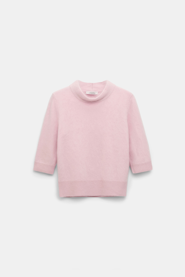 Dorothee Schumacher Virgin Merino-cashmere turtleneck pullover candy rose