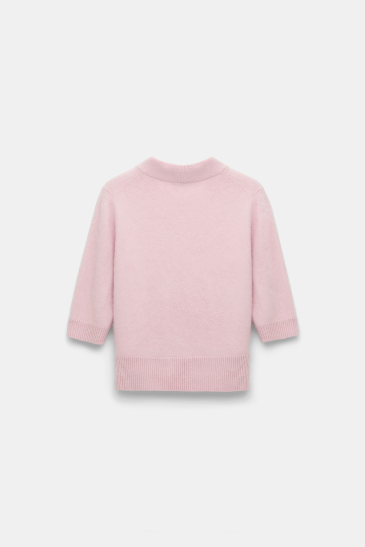 Dorothee Schumacher Virgin Merino-cashmere turtleneck pullover candy rose