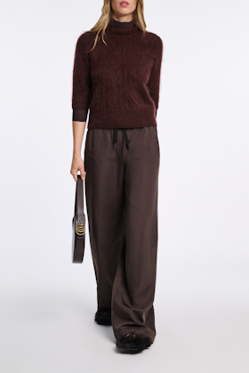 Dorothee Schumacher Fluffy Rollkragenpullover dark chocolate