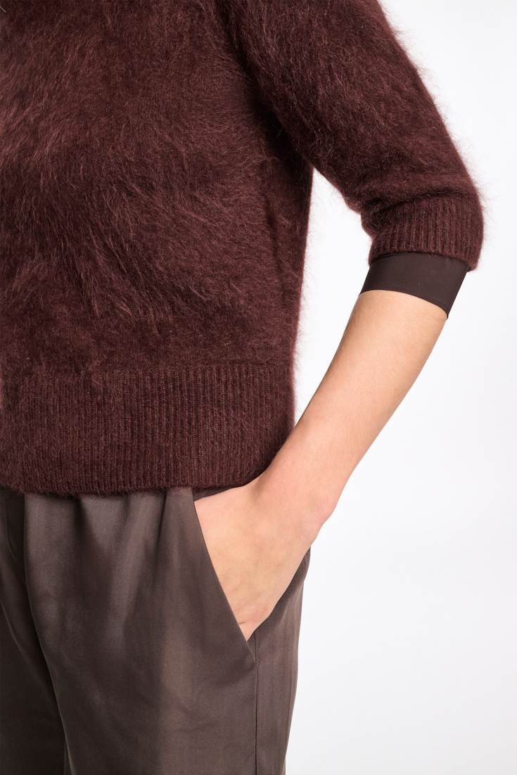 Dorothee Schumacher Fluffy Rollkragenpullover dark chocolate