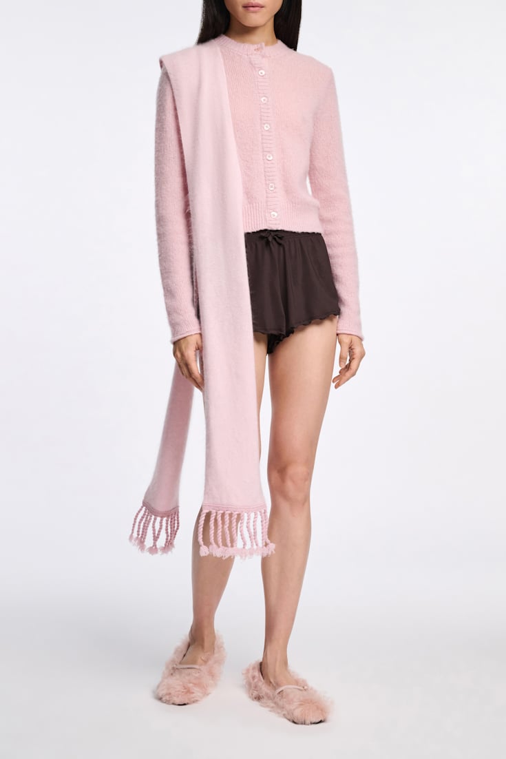 Dorothee Schumacher Virgin Merino-cashmere scarf candy rose