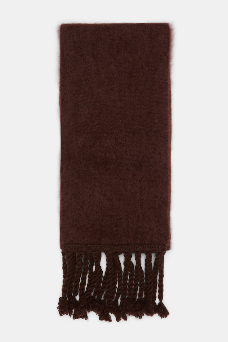 Dorothee Schumacher Fluffy Schal dark chocolate