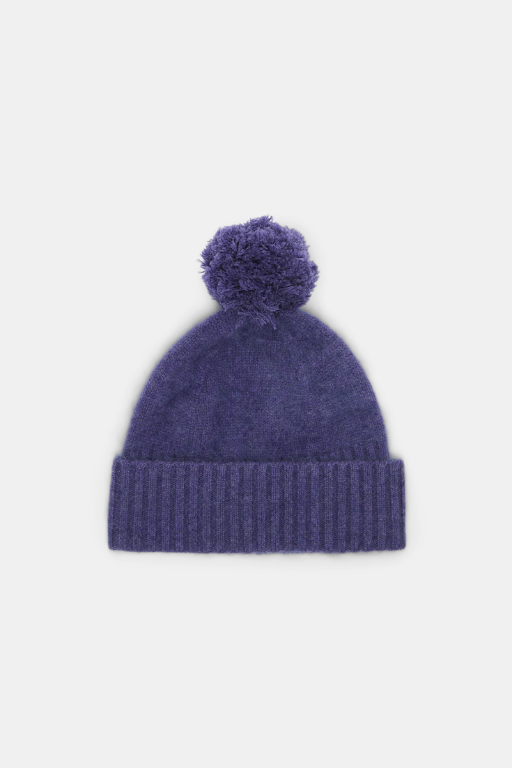 Dorothee Schumacher Fluffy Mütze mit Bommel lavendel night