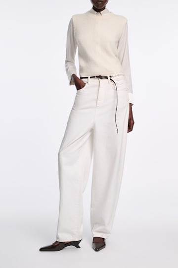 Dorothee Schumacher New cashmere knit shell camellia white