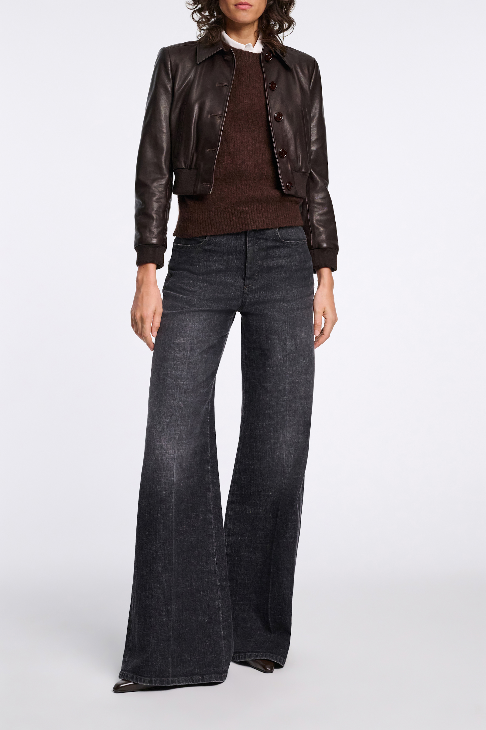 Dorothee Schumacher New cashmere knit shell chocolate